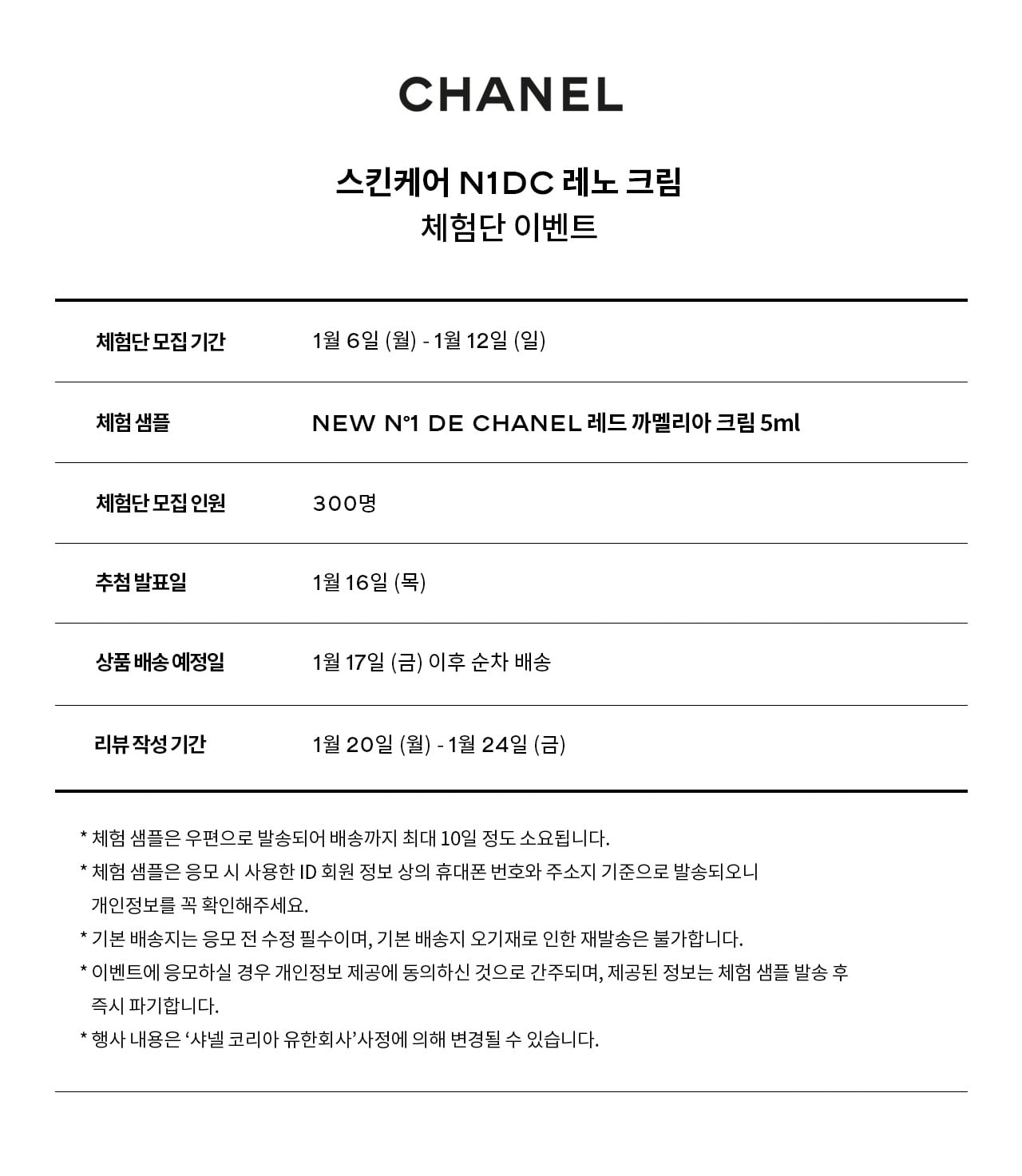 N1 DE CHANEL 기획전