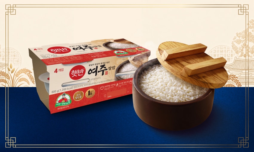 햇반 여주쌀밥 4개입 800g(1,260 kcal) 여주대가 6.6%